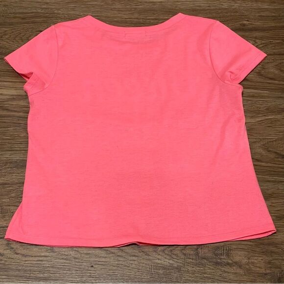 Occasion Queen Short Sleeve Tshirt Bright Coral Pink Size Large - Picture 5 of 7